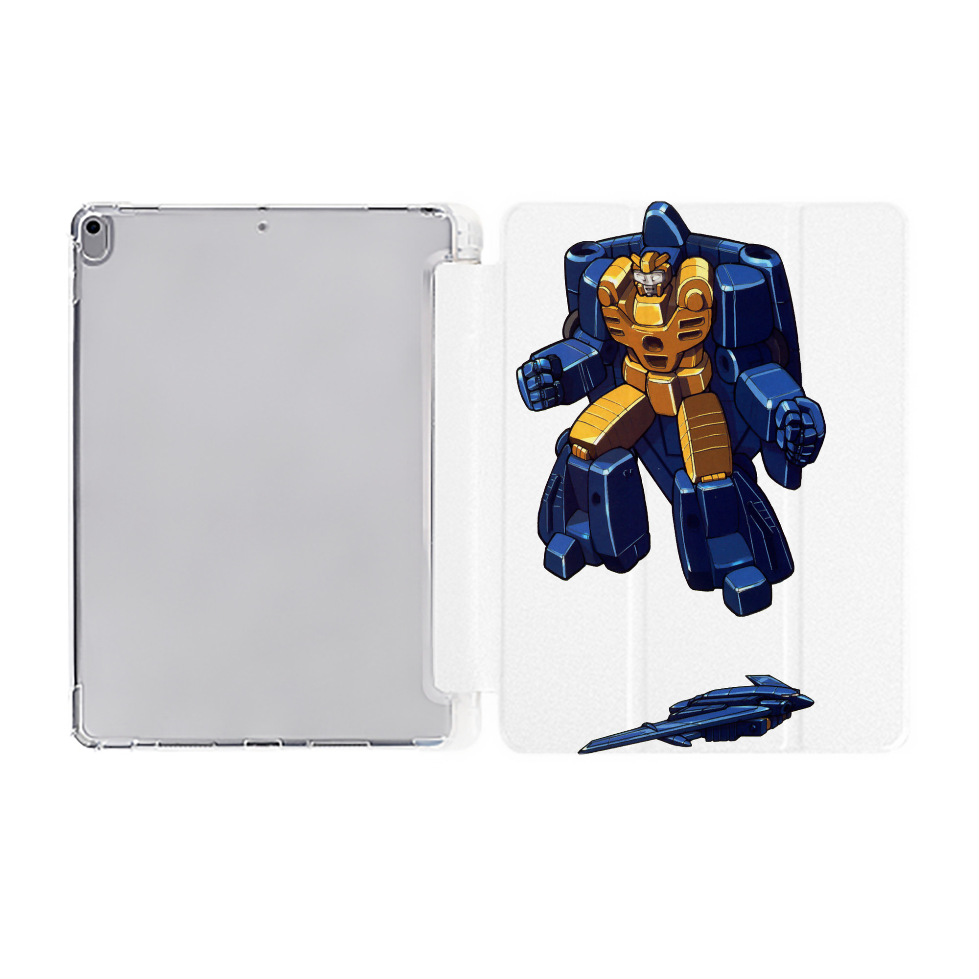 （画像用）  IPad ケース ペン収納付き 三つ折りスタンド PUレザー×シリコン 対応機種9.5/10.5/10.9インチ